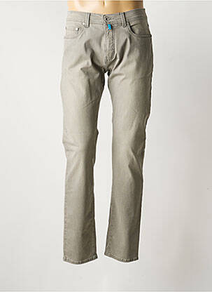 Pantalon droit stretch taille normale gris PIERRE CARDIN homme