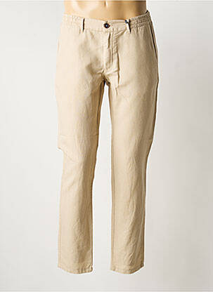 Pantalon chino poches taille normale beige DARIO BELTRAN homme