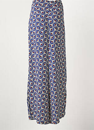 Pantalon large tissage popeline taille normale bleu LION OF PORCHES femme