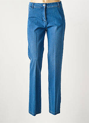 Jeans coupe droite stretch taille normale bleu SIGNE NATURE femme