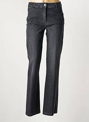 Jeans coupe droite stretch taille normale noir SIGNE NATURE femme