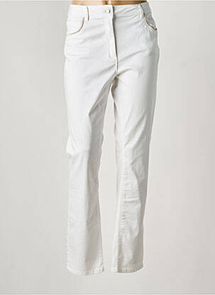 Pantalon droit stretch taille normale blanc DIANE LAURY femme