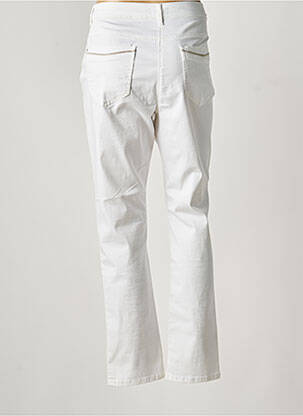 Pantalon droit stretch taille normale blanc DIANE LAURY femme