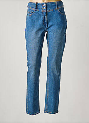 Jeans coupe slim stretch taille normale bleu JULIE GUERLANDE femme