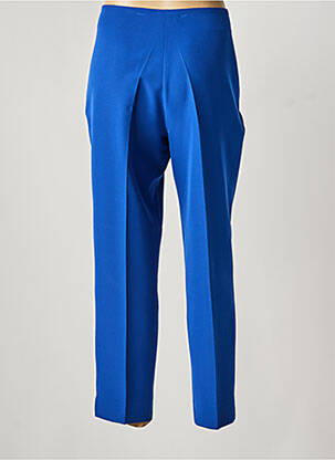 Pantalon droit stretch taille normale bleu ESTEL COLLECTION femme