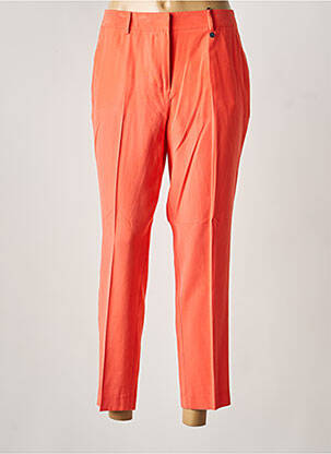 Pantalon chino tissage popeline taille normale orange JULIE GUERLANDE femme