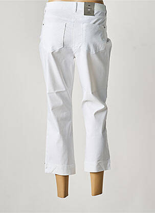 Pantalon 7/8 stretch taille normale blanc JULIE GUERLANDE femme