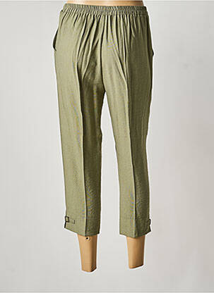 Pantacourt coupe droite taille normale vert GEVANA femme