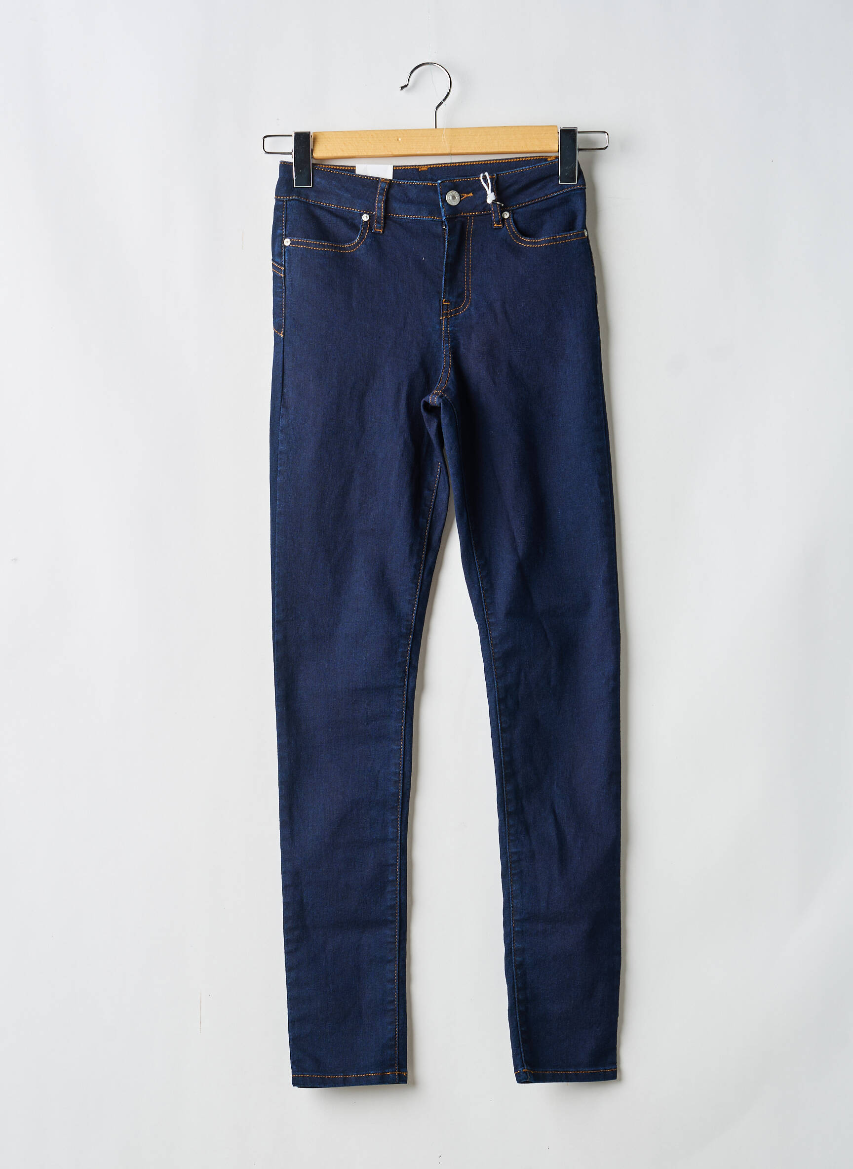 Jeans coupe slim stretch taille normale bleu KANOPE femme