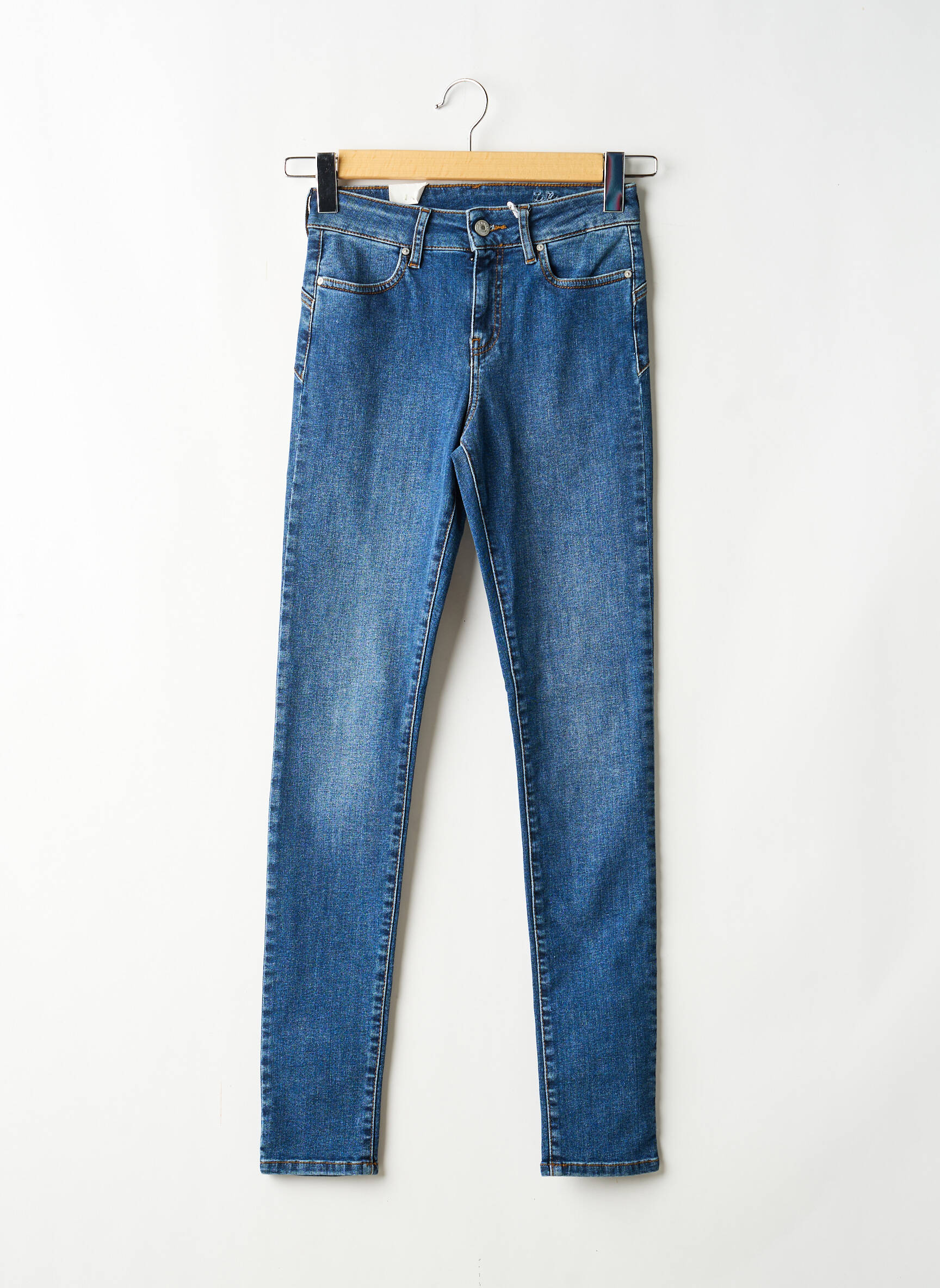 Jeans coupe slim stretch taille normale bleu KANOPE femme