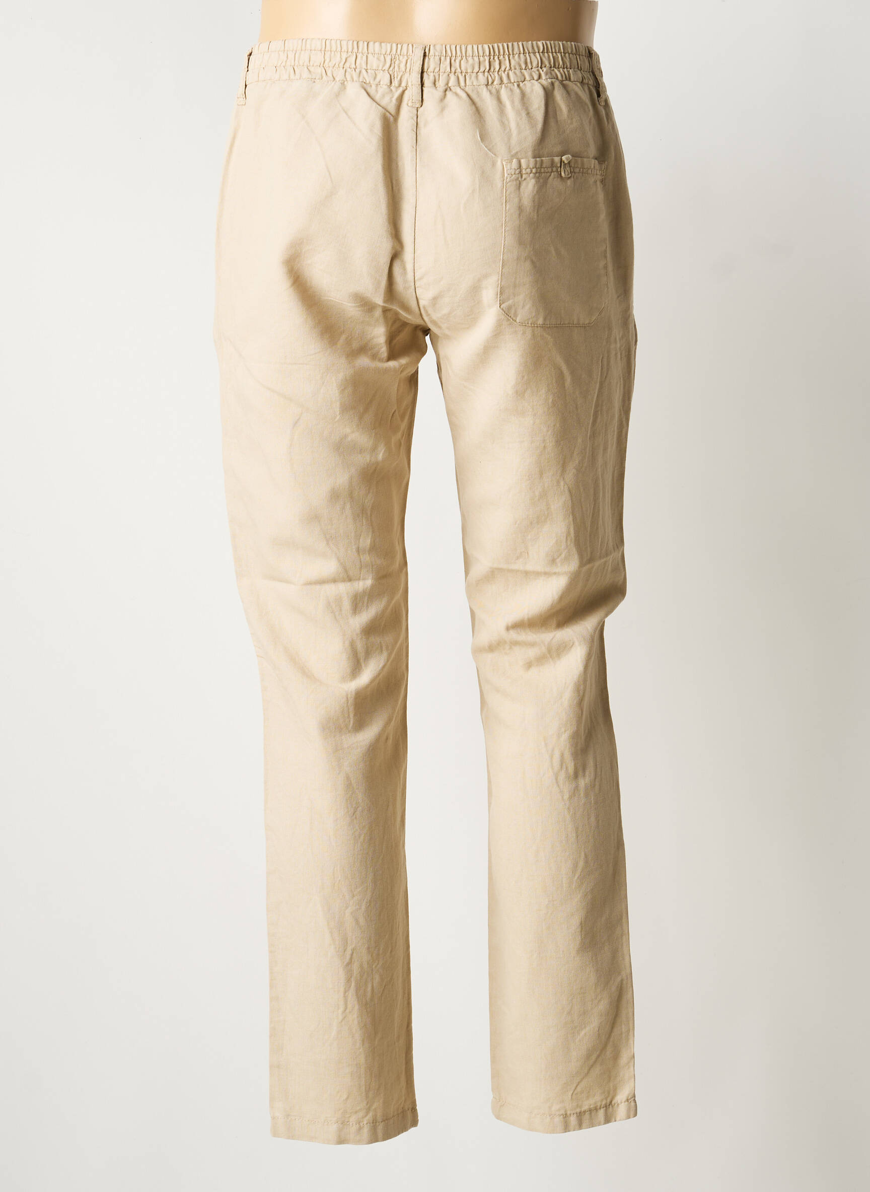 Pantalon chino poches taille normale beige DARIO BELTRAN homme