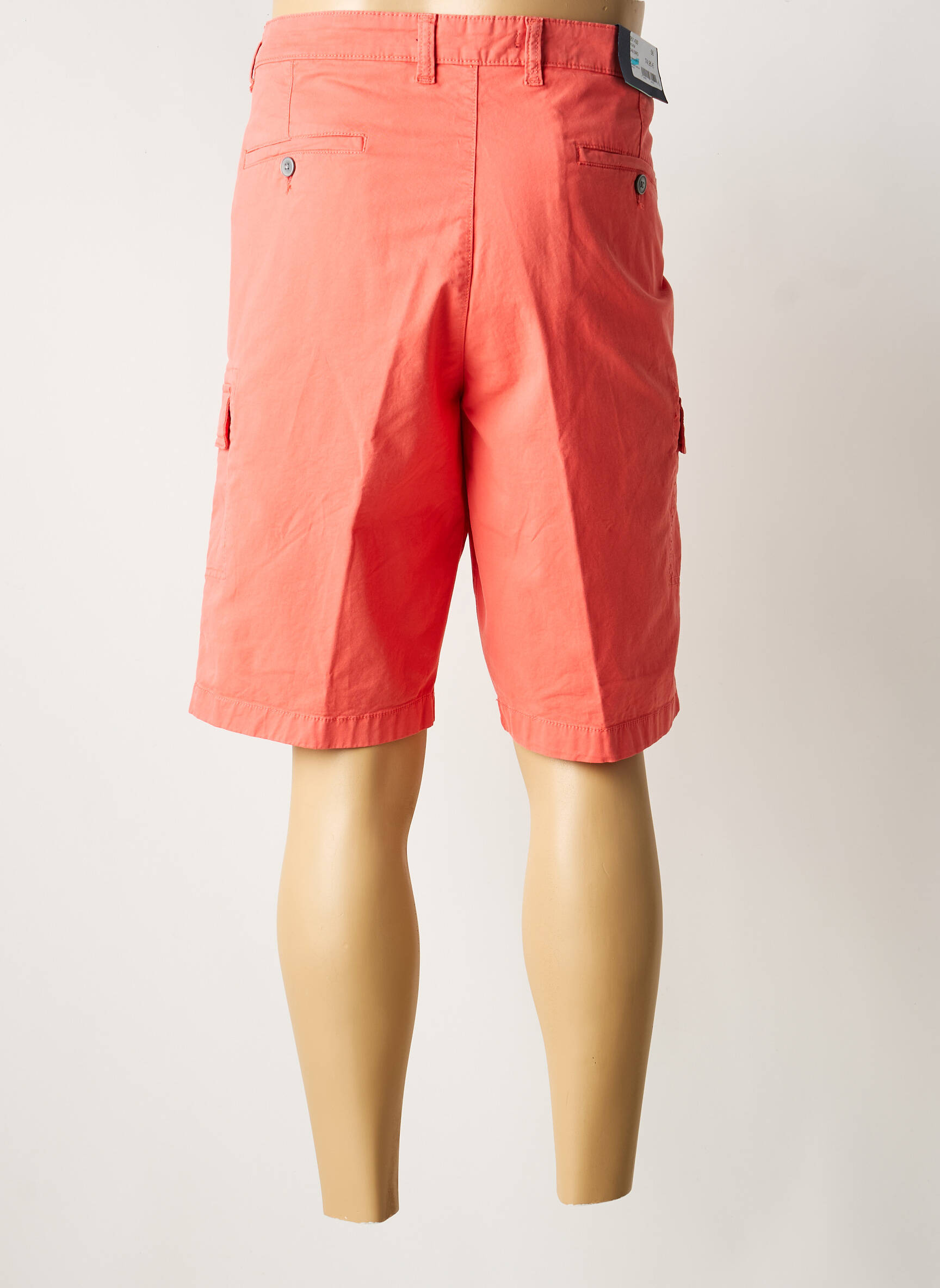 Bermuda stretch taille normale orange SAN SIRO homme
