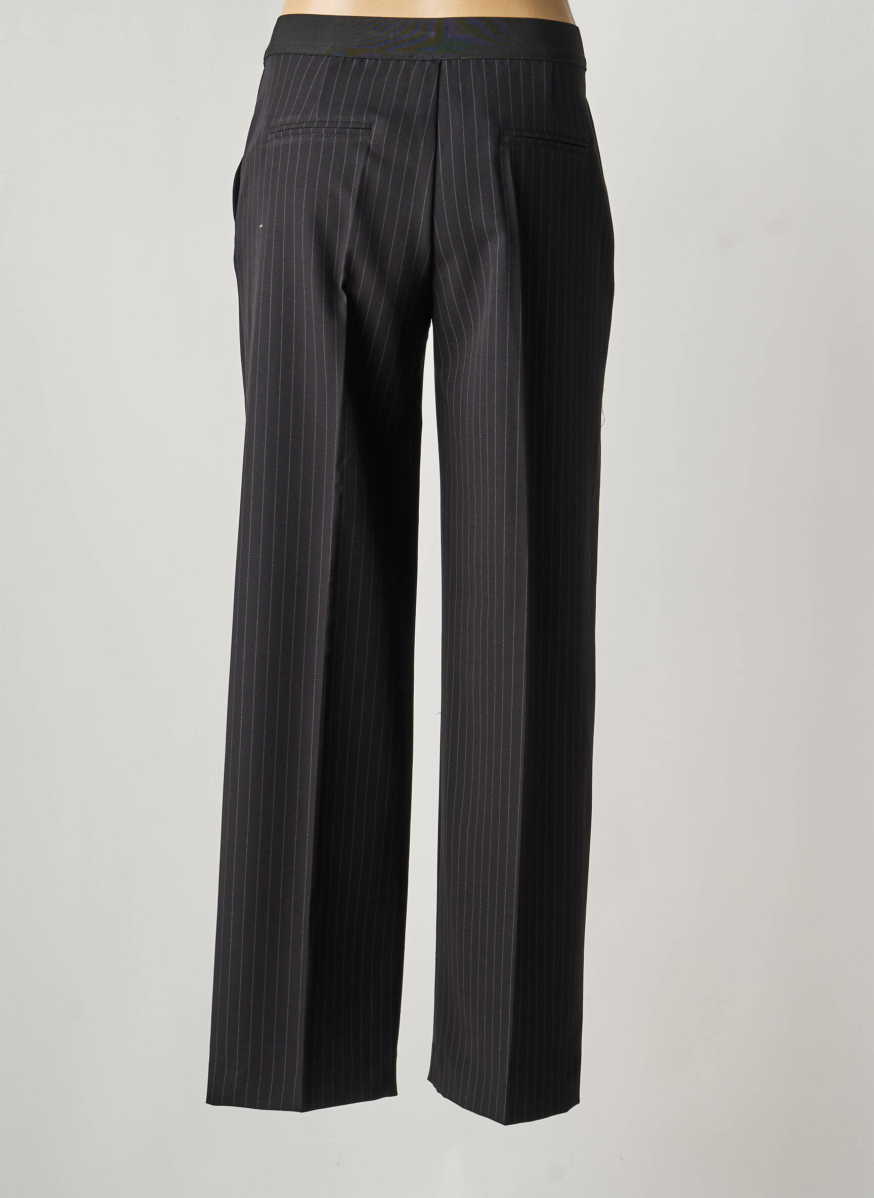 Pantalon droit stretch taille normale noir SIGNE NATURE femme