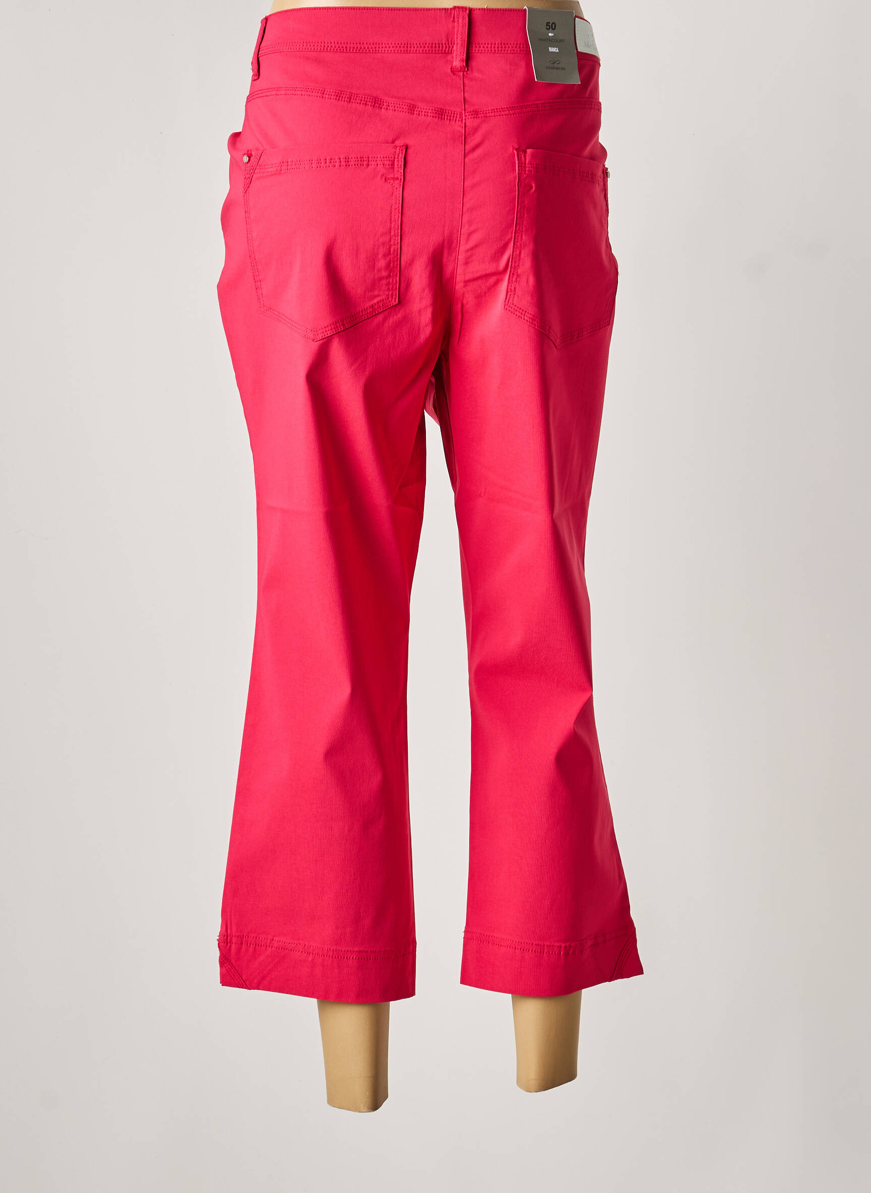 Pantalon 7/8 stretch taille normale rose JULIE GUERLANDE femme