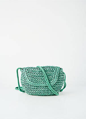 Sac bandoulière forme rectangulaire vert MOLLY BRACKEN femme