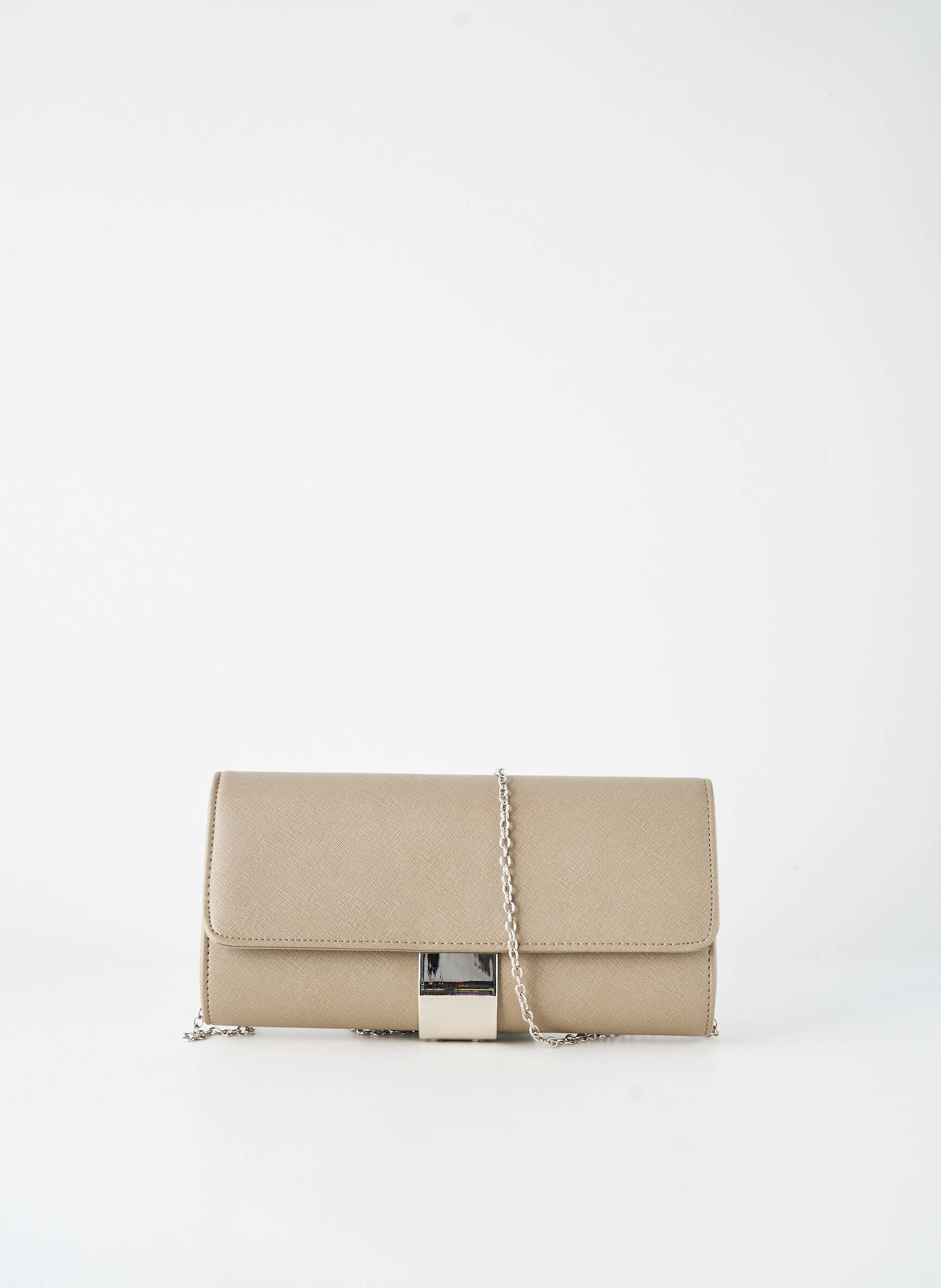 Sac bandoulière forme rectangulaire gris SOLANO femme