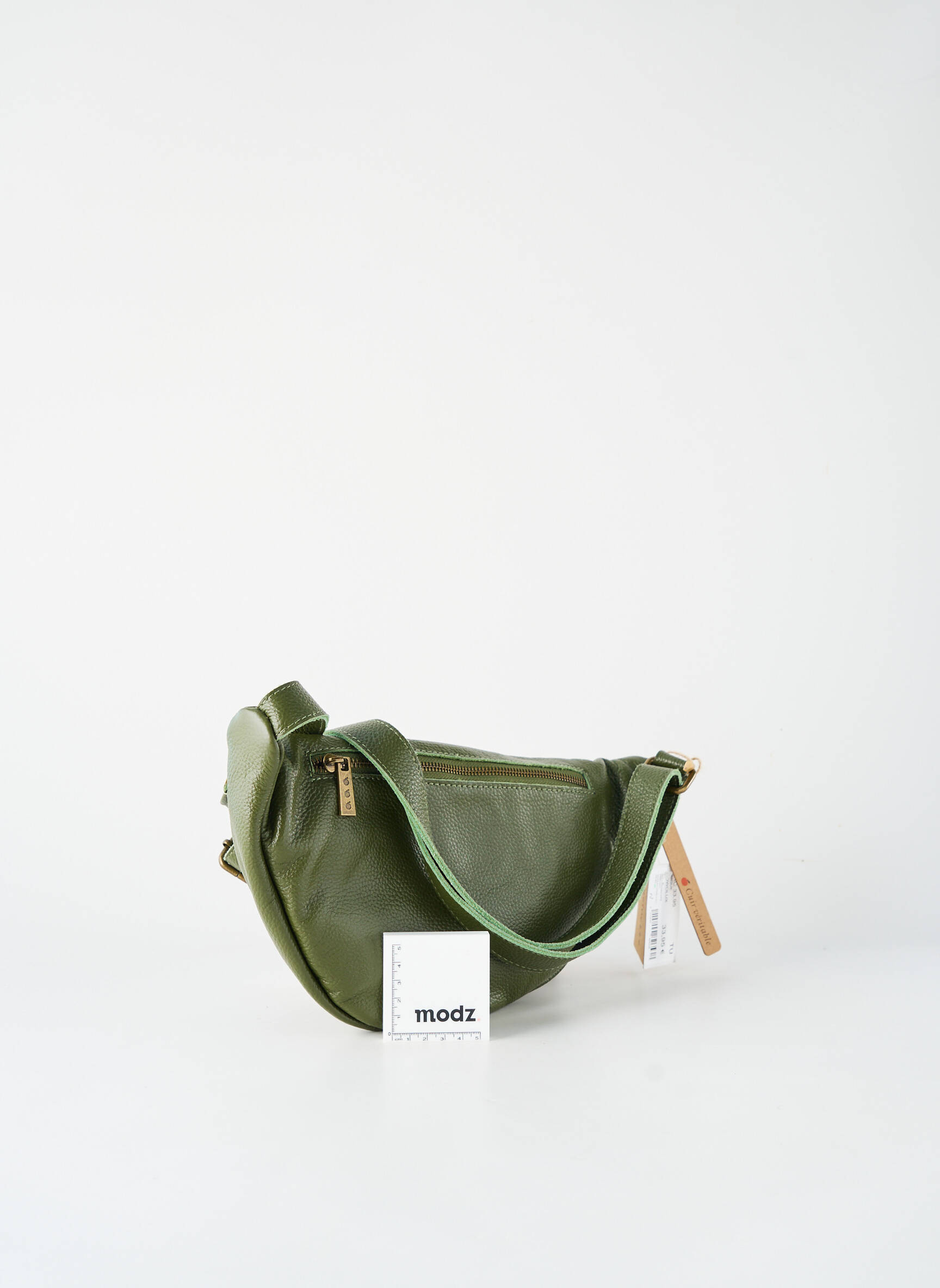 Sac fermeture zippée vert MISS REINETTE femme