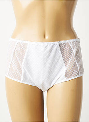 Culotte effet matière satinée blanc CHANTELLE femme