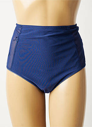 Culotte haute effet matière satinée bleu CHANTELLE femme