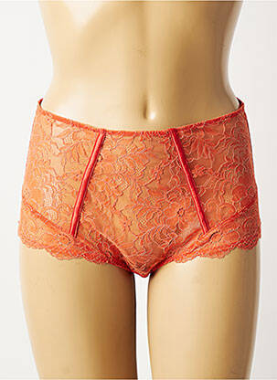 Culotte tissage satiné orange MAISON LEJABY femme