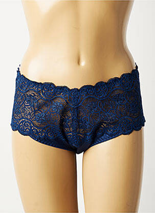 Shorty tissage satiné bleu TRIUMPH femme