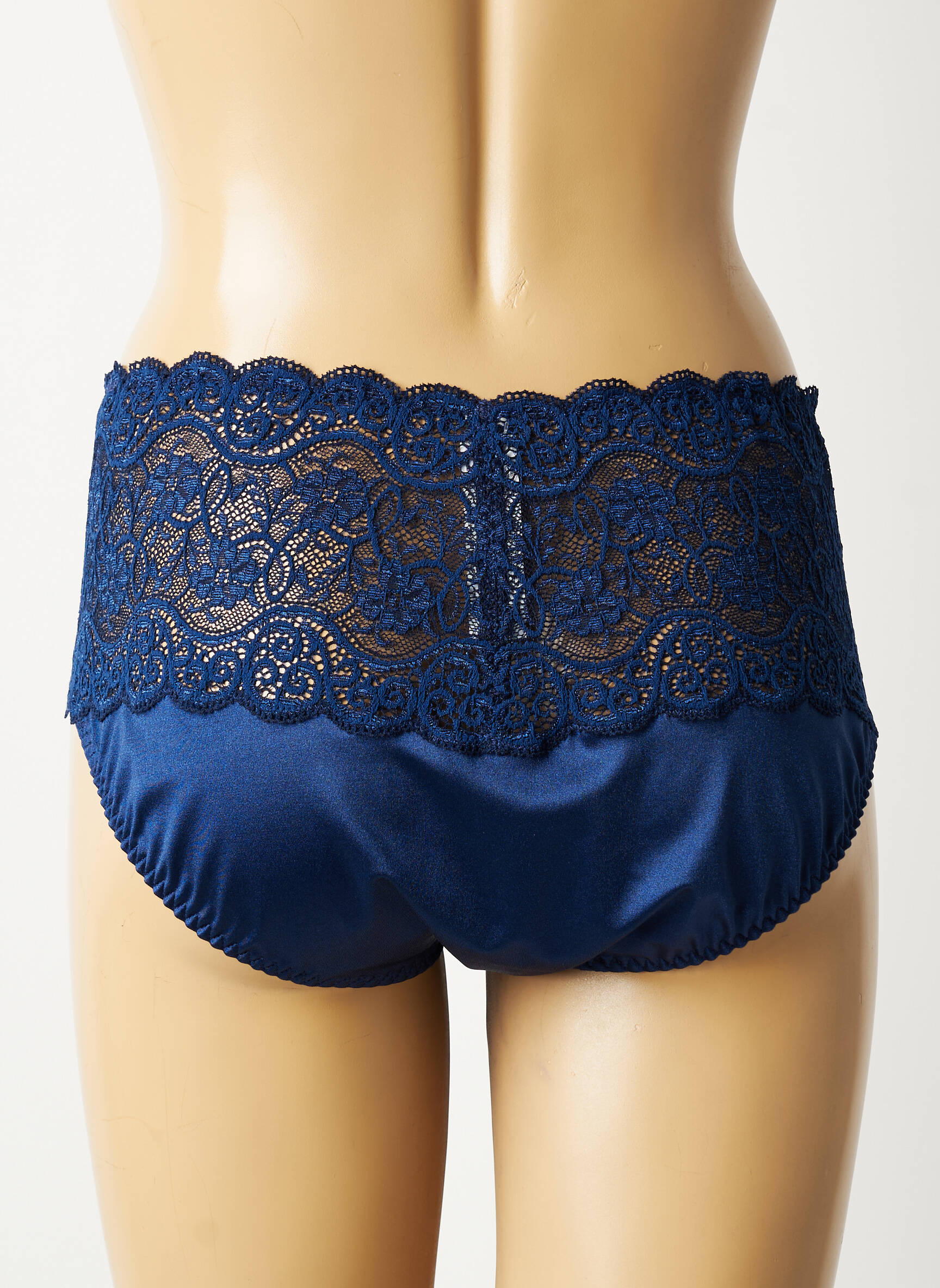 Shorty tissage satiné bleu TRIUMPH femme