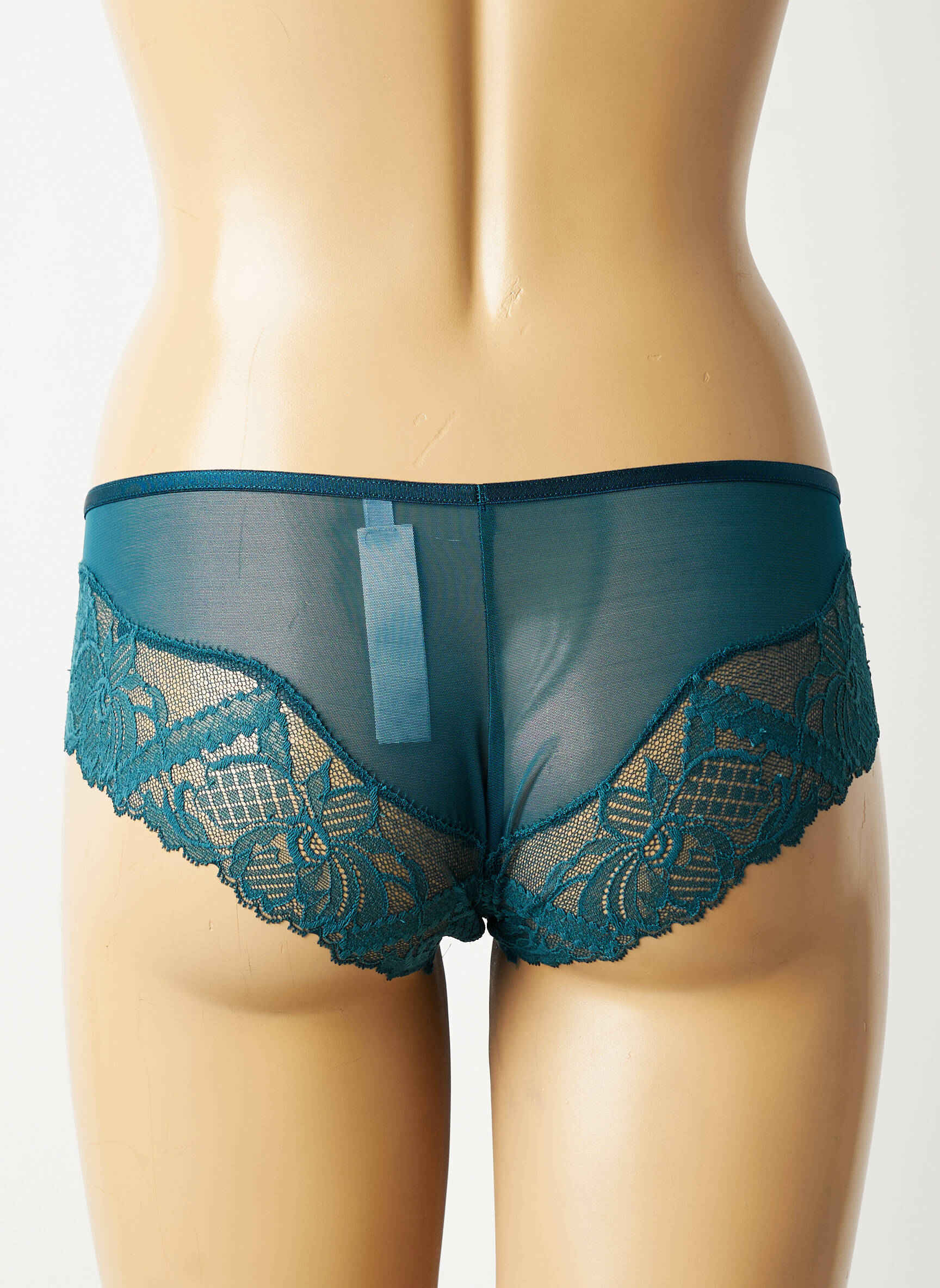 Culotte tissage satiné vert CHANTELLE femme