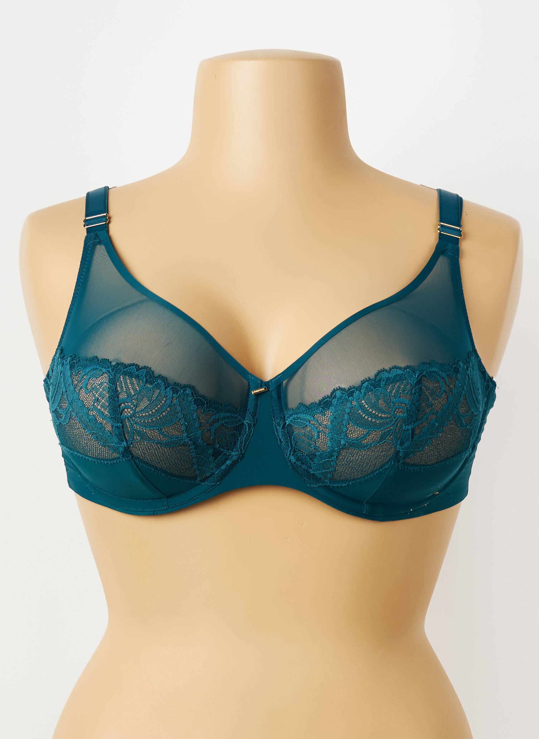 Soutien-gorge effet matière satinée haut soutien-gorge emboitant vert CHANTELLE femme