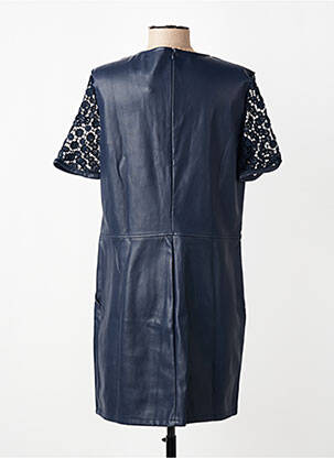 Robe courte fermeture zippée au dos manches courtes bleu VERO MODA femme
