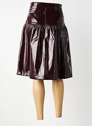 Jupe mi-longue taille haute rouge VERO MODA femme