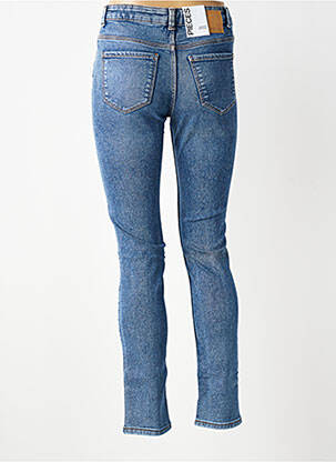 Jeans coupe slim tissage brut taille normale bleu PIECES femme