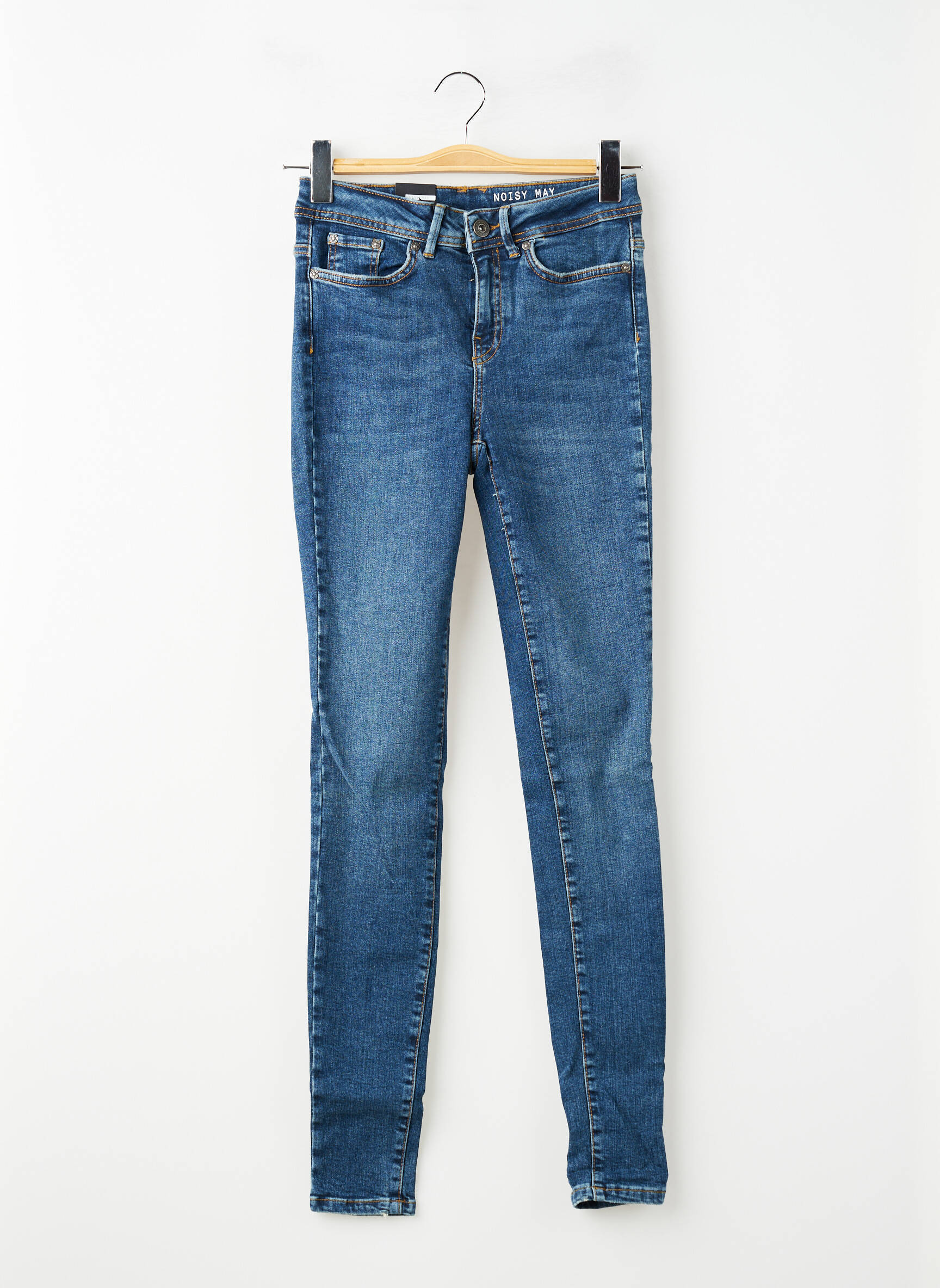 Jeans skinny taille normale taille normale bleu NOISY MAY femme