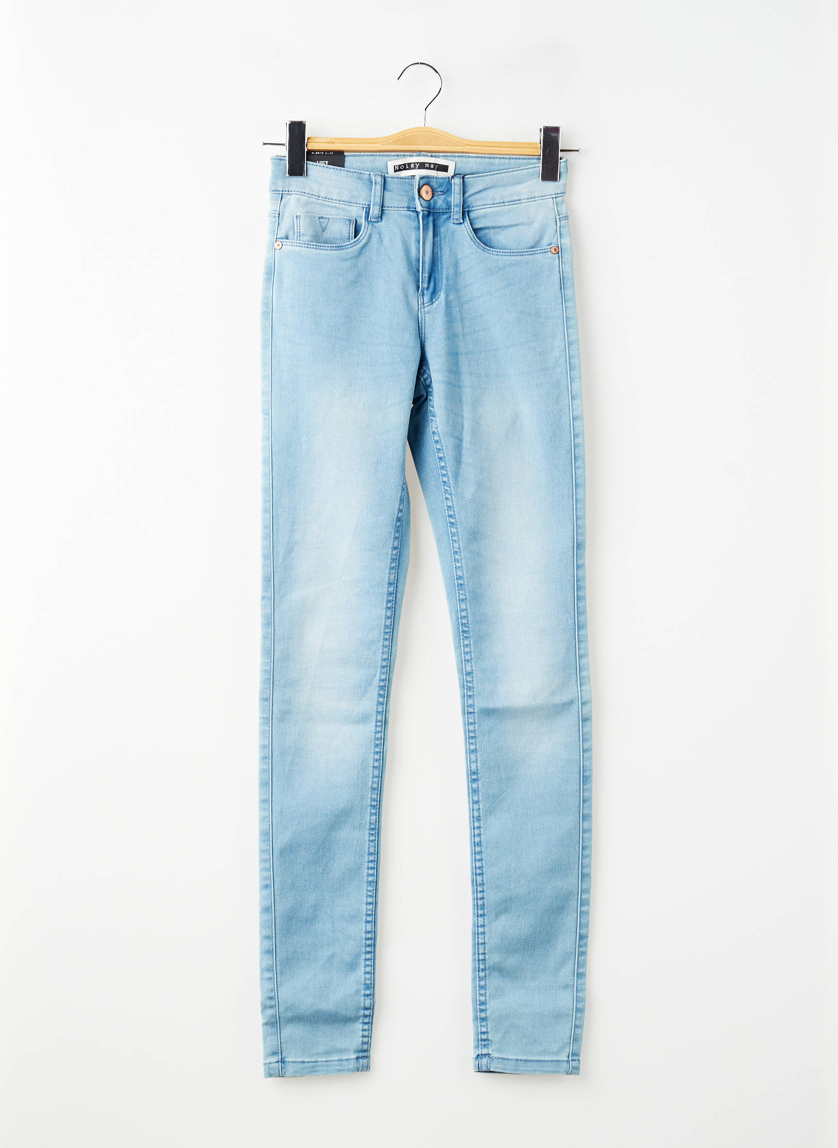 Jeans skinny taille normale taille normale bleu NOISY MAY femme