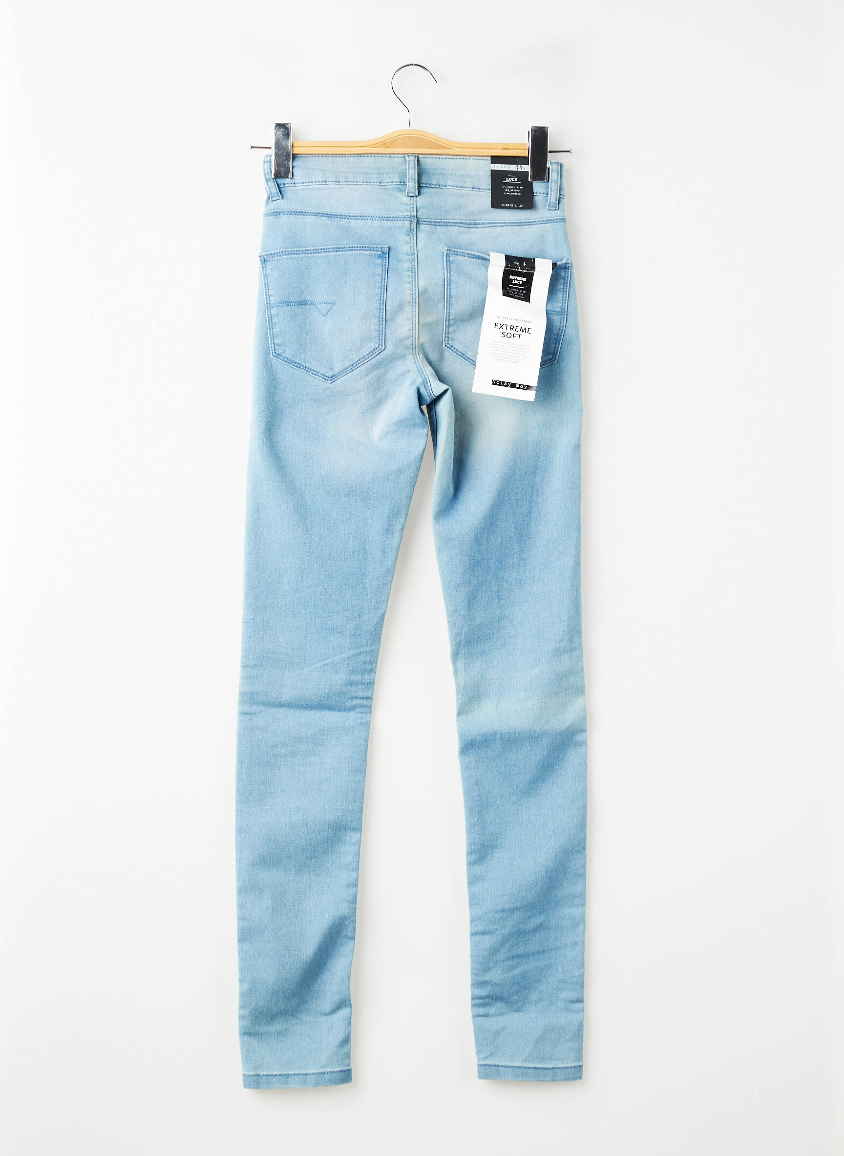 Jeans skinny taille normale taille normale bleu NOISY MAY femme