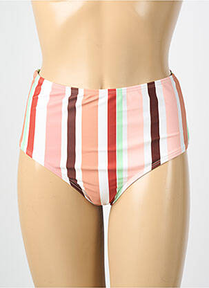 Bas de maillot de bain tissage satiné culotte orange VERO MODA femme
