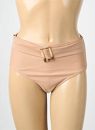 Bas de maillot de bain effet matière satinée culotte beige VERO MODA femme