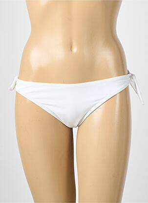 Bas de maillot de bain tissage satiné bikini blanc VERO MODA femme