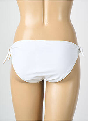 Bas de maillot de bain tissage satiné bikini blanc VERO MODA femme
