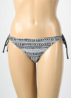 Bas de maillot de bain imprimé fantaisie bikini noir VERO MODA femme