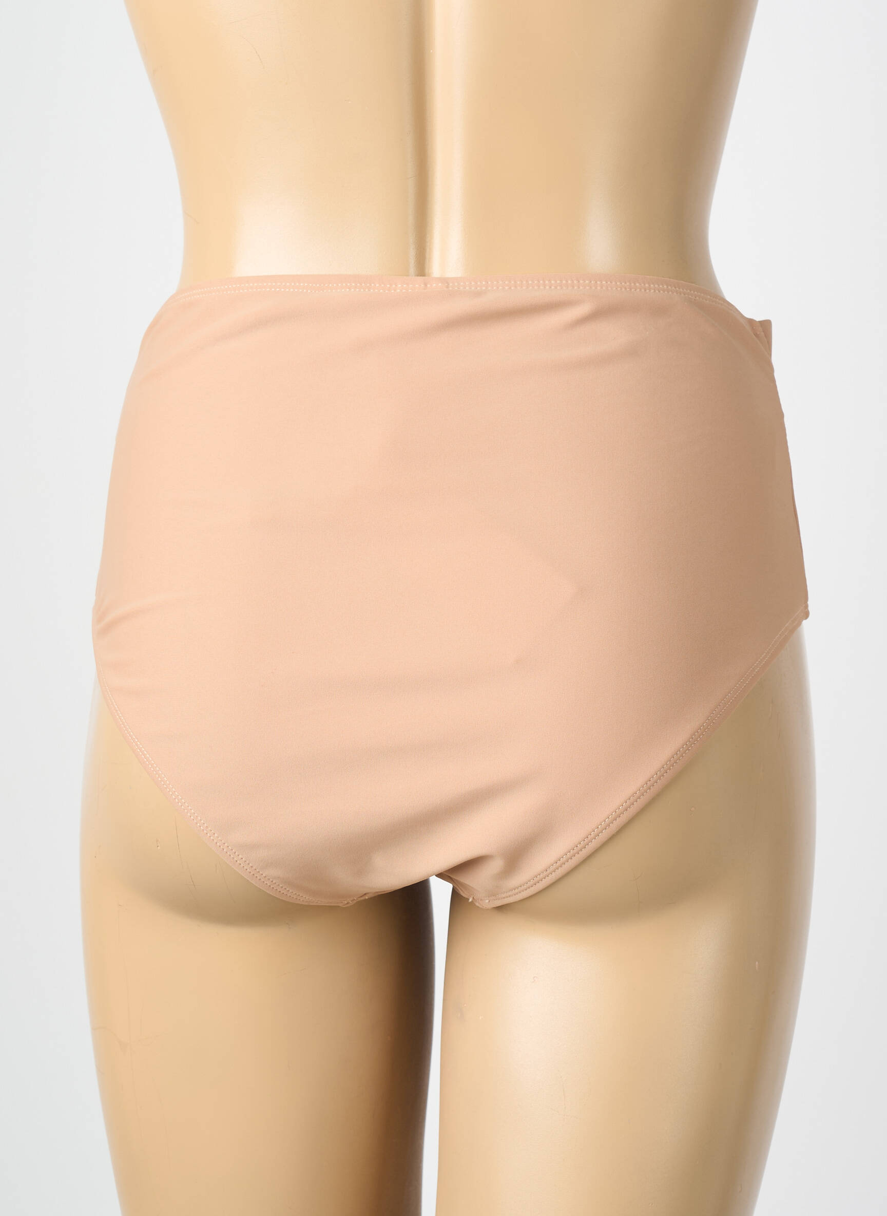 Bas de maillot de bain effet matière satinée culotte beige VERO MODA femme