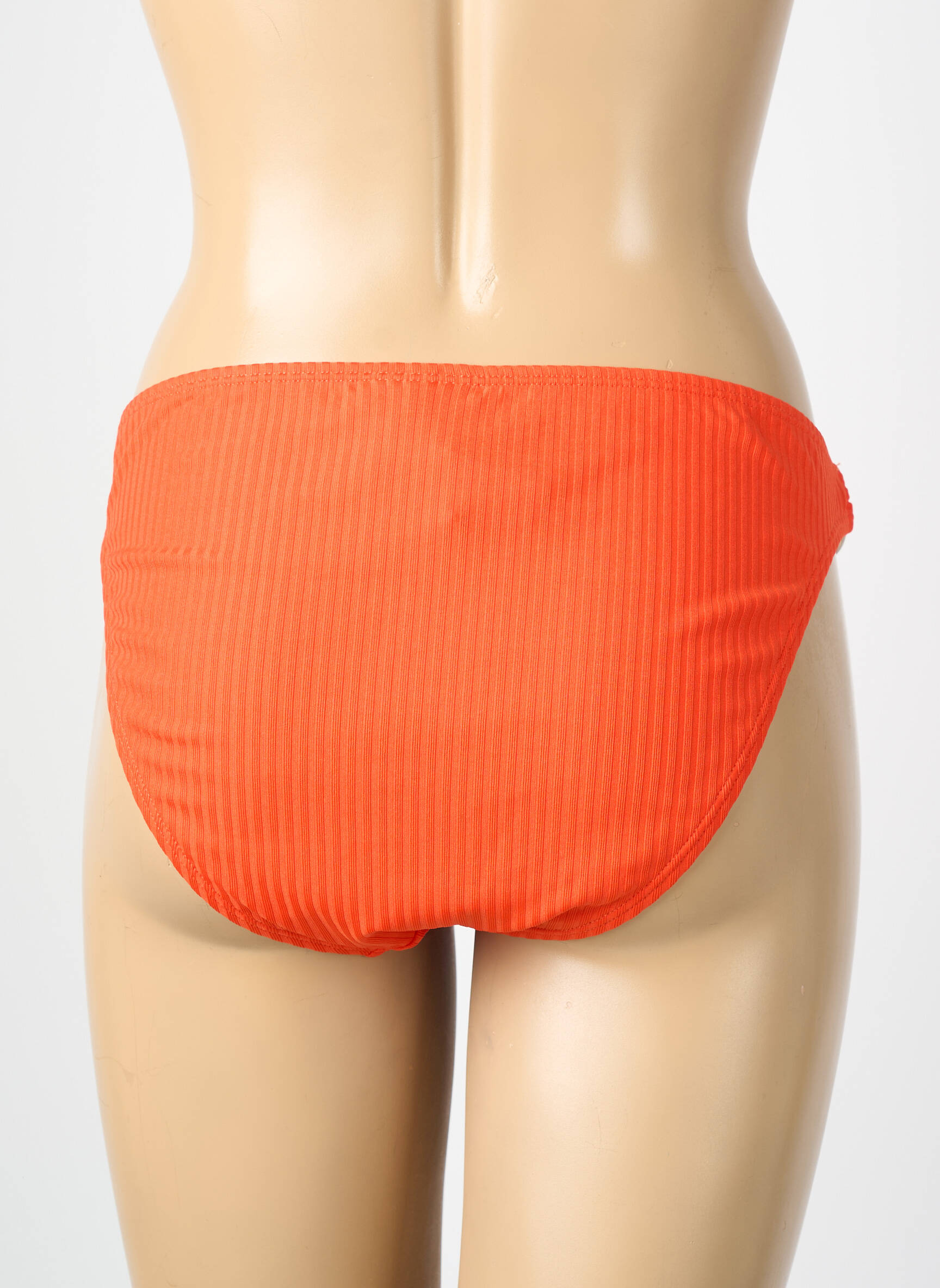 Bas de maillot de bain effet matière satinée culotte orange VERO MODA femme