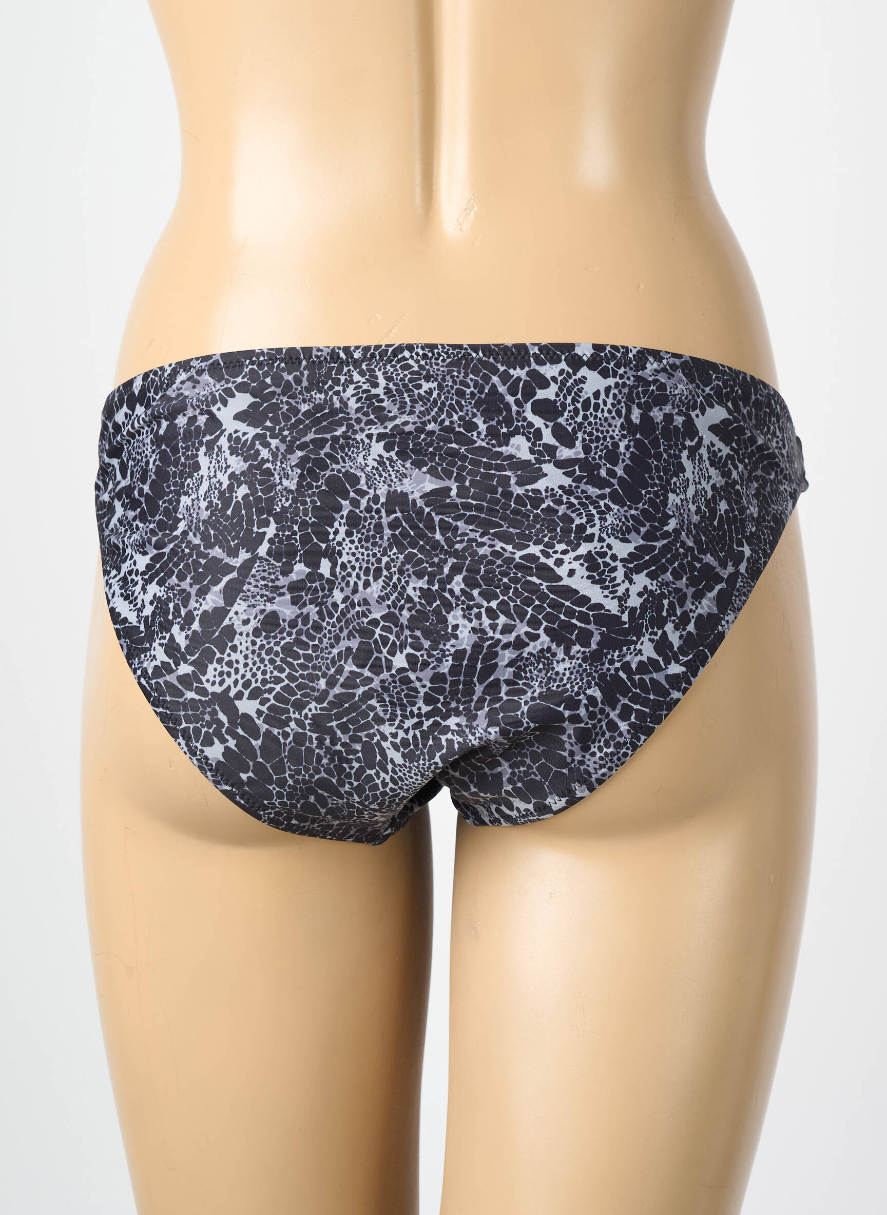 Bas de maillot de bain tissage satiné culotte gris VERO MODA femme