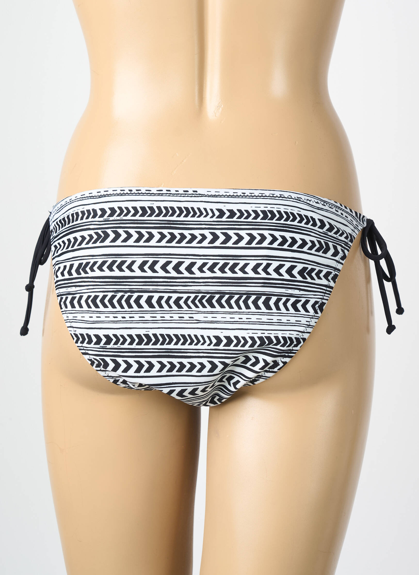 Bas de maillot de bain imprimé fantaisie bikini noir VERO MODA femme