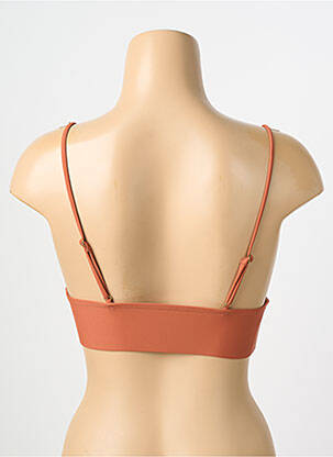 Haut de maillot de bain stretch haut soutien-gorge avec mousse de rembourrage amovible marron VERO MODA femme