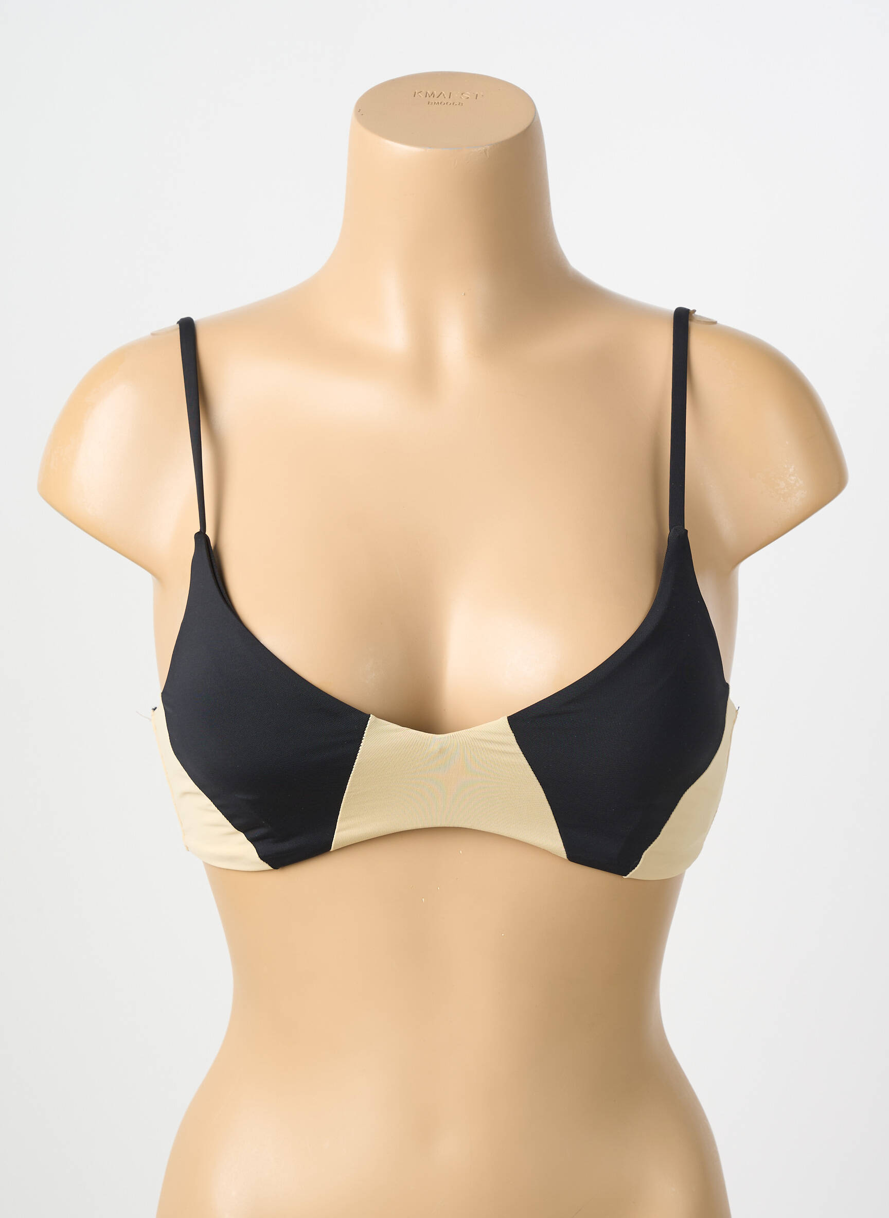 Haut de maillot de bain stretch haut soutien-gorge avec mousse de rembourrage amovible noir VERO MODA femme