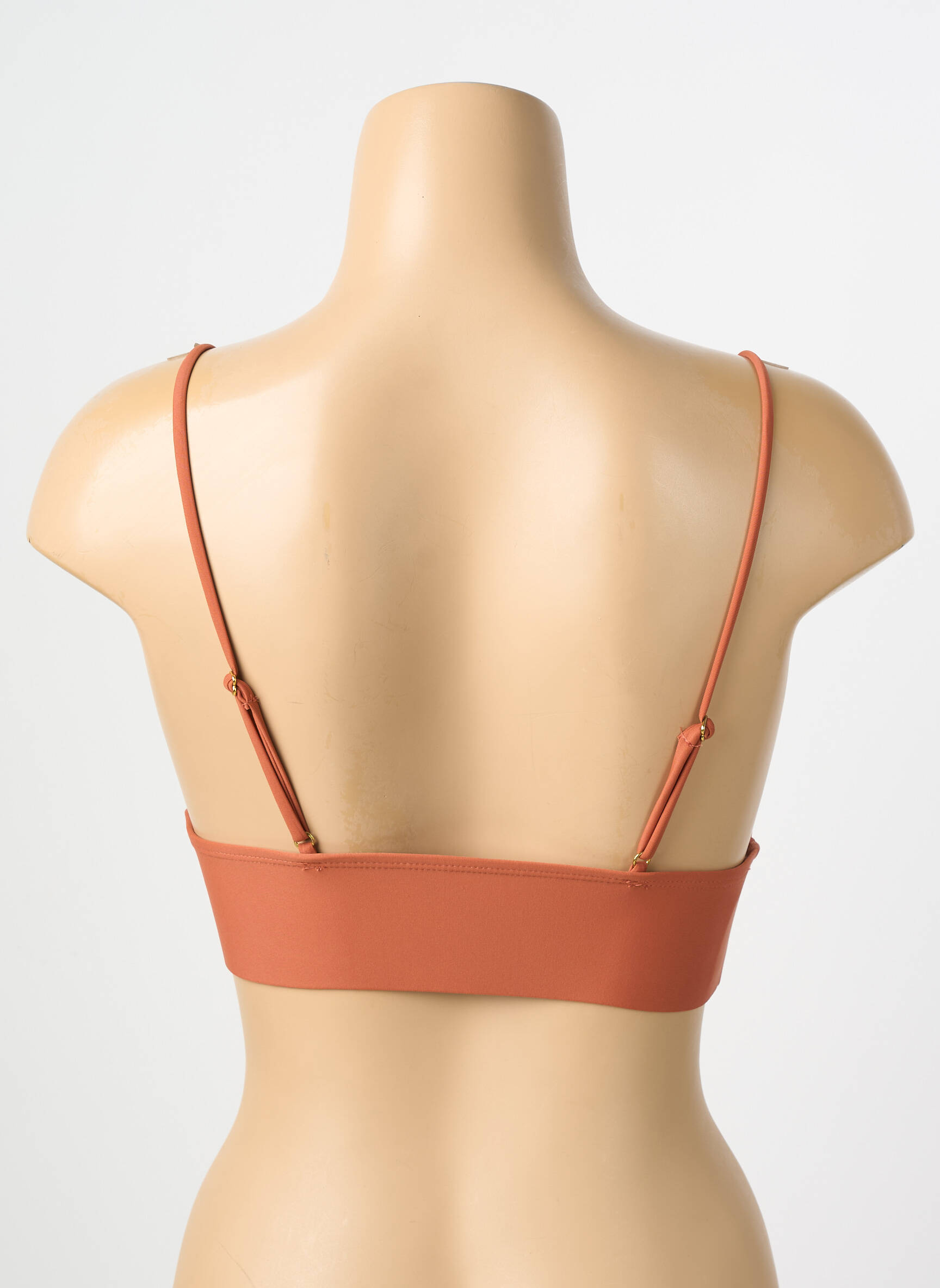 Haut de maillot de bain stretch haut soutien-gorge avec mousse de rembourrage amovible marron VERO MODA femme