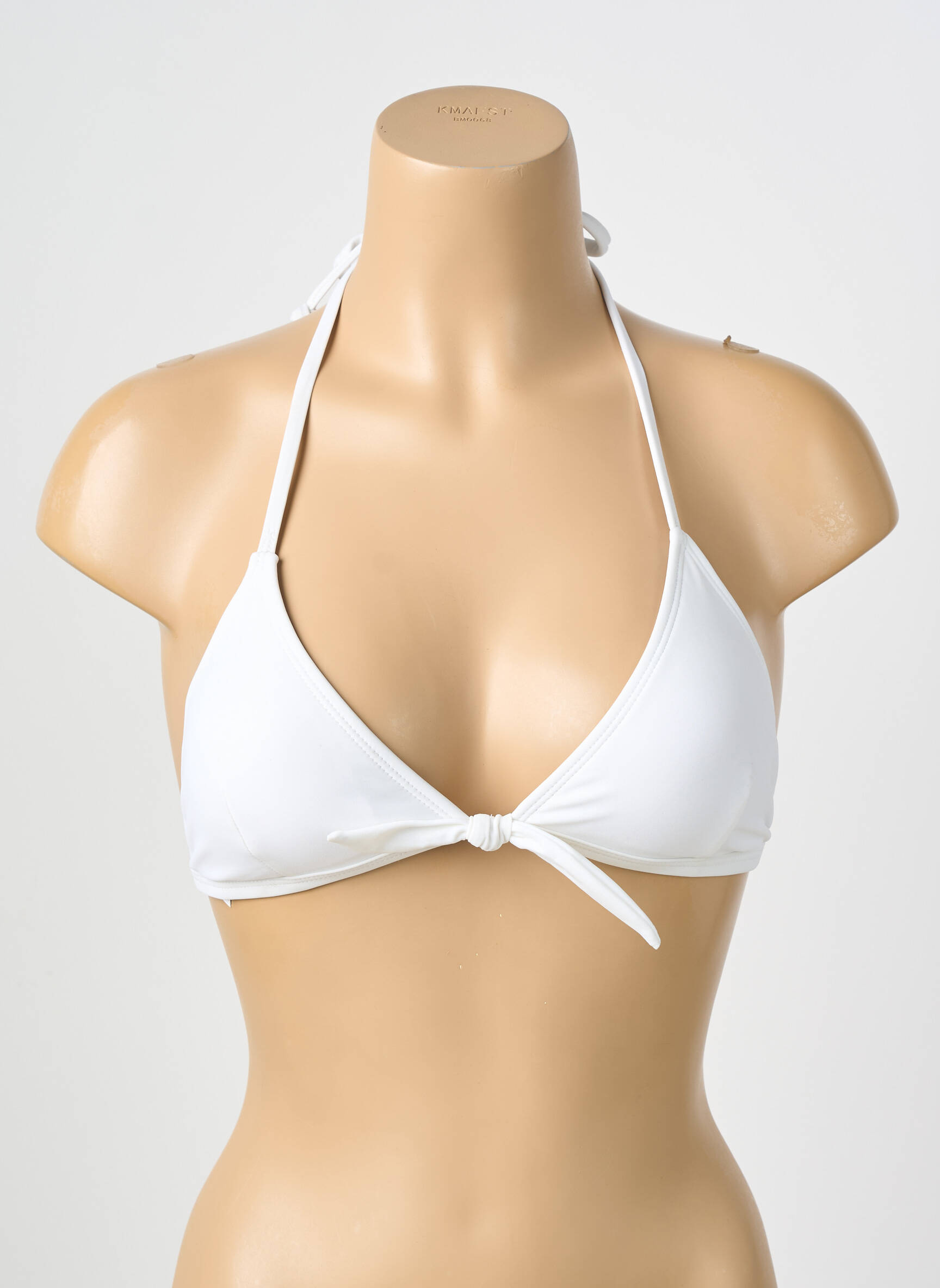 Haut de maillot de bain stretch haut soutien-gorge avec mousse de rembourrage amovible blanc VERO MODA femme