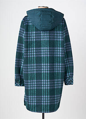 Manteau long a capuche a capuche vert CECIL femme