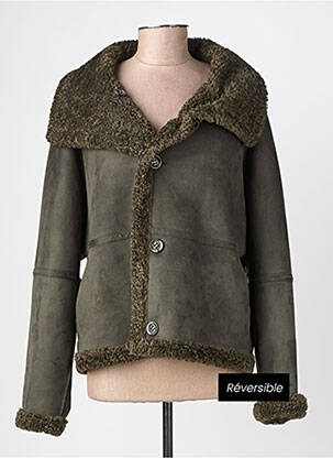 Manteau maternité manches longues vert BEAUMONT femme