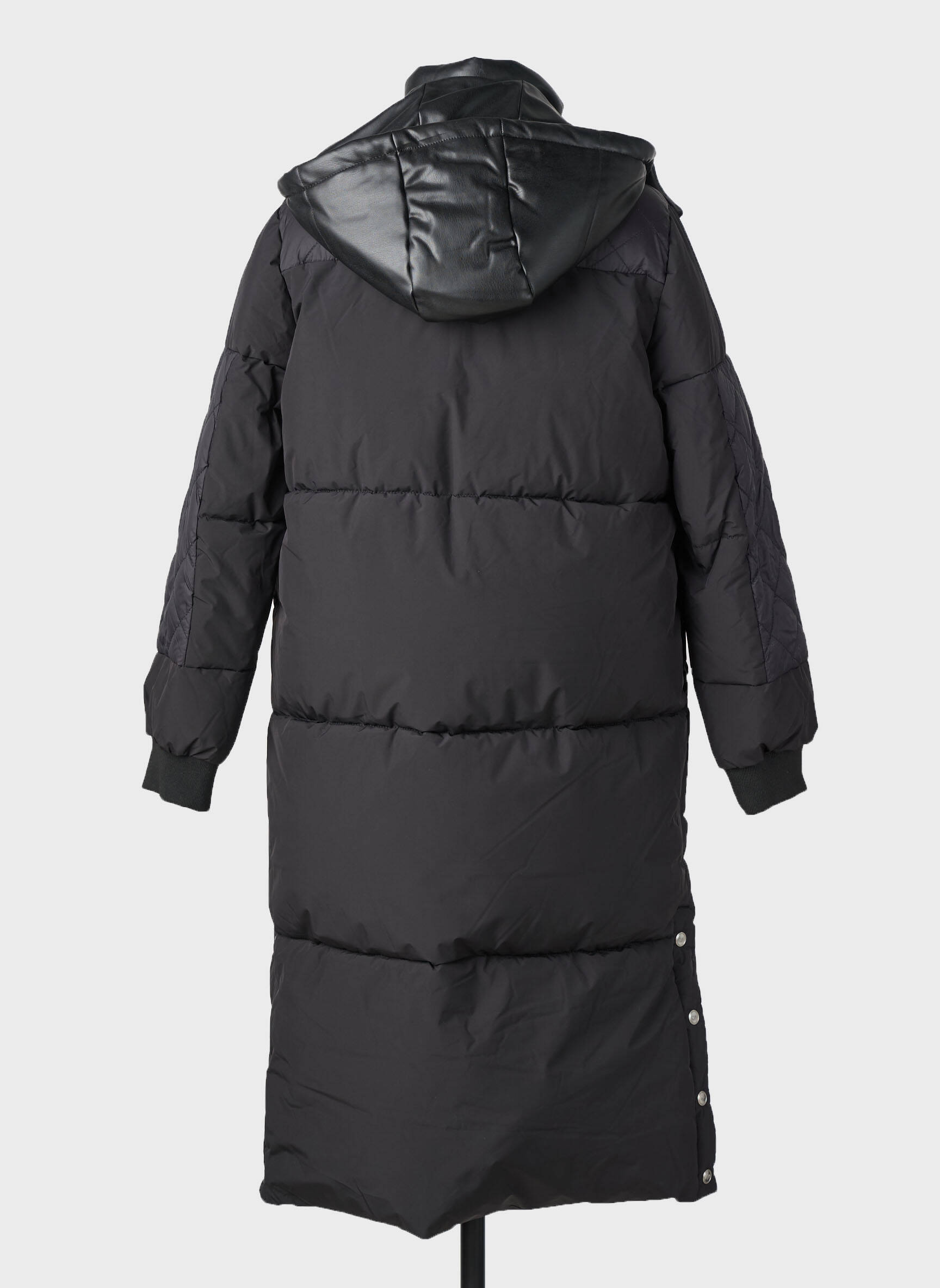 Doudoune manches longues a capuche noir KAPORAL femme